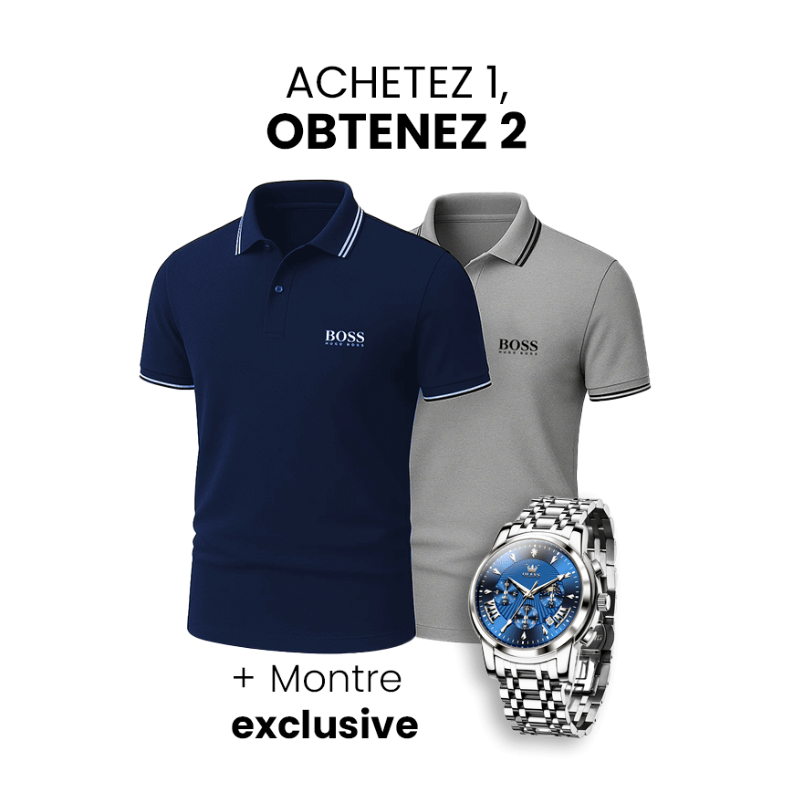 [ACHETEZ 1 OBTENEZ 2] Pack de 2 Polos Premiere